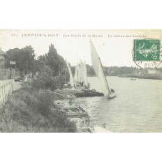 CPA - JOINVILLE LE PONT- Les Bords De La Marne, Le Retour Des Voiliers - Années 1910