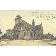 CPA - FONTAINEBLEAU - L'Eglise Saint Louis - Années 1910