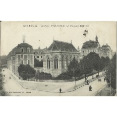 CPA: RENNES, LE LYCEE, HOPITAL MILITAIRE, Années 1900