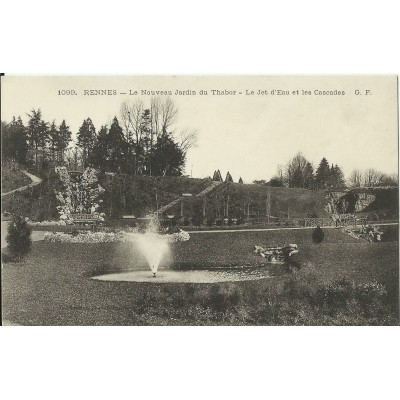 CPA: RENNES, LE NOUVEAU JARDIN DU THABOR, Années 1900