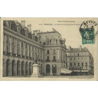 CPA: RENNES, LE PALAIS DE COMMERCE, Années 1900