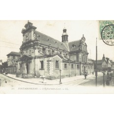 CPA - FONTAINEBLEAU - L'Eglise Saint Louis. - Années 1900