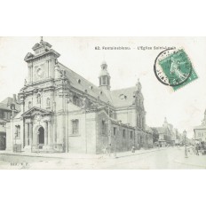 CPA - FONTAINEBLEAU - L'Eglise Saint-Louis - Années 1900