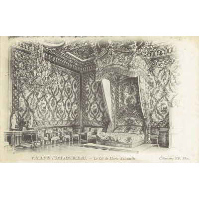 CPA - PALAIS DE FONTAINEBLEAU - Le Lit De Marie Antoinette - Années 1920