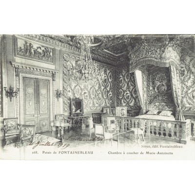 CPA - PALAIS DE FONTAINEBLEAU - La Chambre De Marie Antoinette - Années 1920