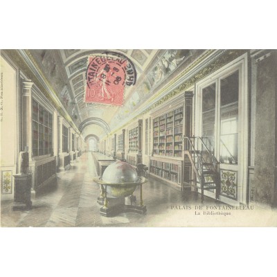 CPA - PALAIS DE FONTAINEBLEAU - La Bibliothéque - Années 1910