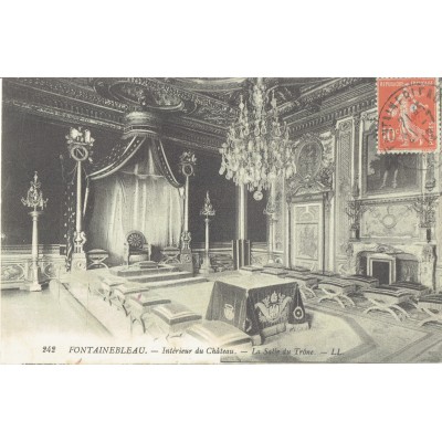 CPA - PALAIS DE FONTAINEBLEAU - La Salle Du Trône. - Années 1920