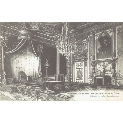 CPA - PALAIS DE FONTAINEBLEAU - Salle Du Trône - Années 1920