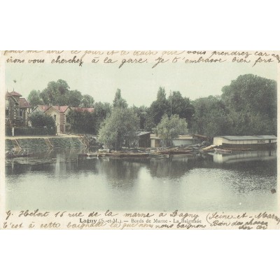 CPA - LAGNY - Les Bords De La Marne, La Baignade - Années 1900