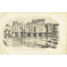 CPA - MEAUX - Vieux Moulins Vue Prise Du Quai V.Hugo - Années 1900