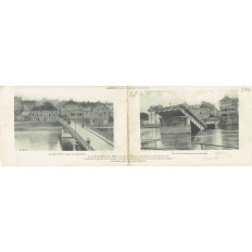 CPA - LAGNY - Le Pont De Fer Avant & Après Sa Destruction - Années 1910