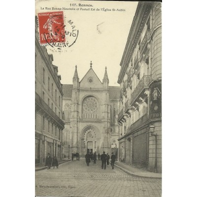 CPA: RENNES, Rue Bonne-Nouvelle, vers 1900