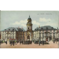 CPA: RENNES, HOTEL DE VILLE, COLORISE, vers 1900