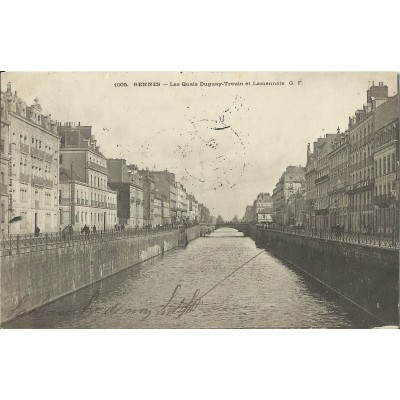 CPA: RENNES, LES QUAIS, Années 1900