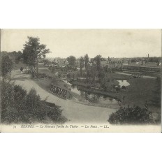 CPA: RENNES, NOUVEAU JARDIN DU THABOR, 1900