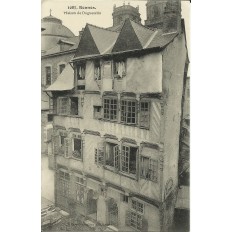 CPA: RENNES, MAISON DE DU GUESCLIN EN 1910