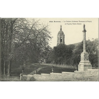 CPA: RENNES, LE THABOR (Colonne Vanneau), vers 1900