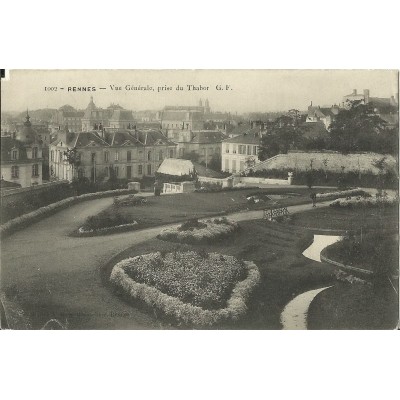 CPA: RENNES,VUE GENERALE AU THABOR, vers 1900