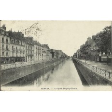 CPA: RENNES, LE QUAI DUGUAY-TROUIN, en 1914-18