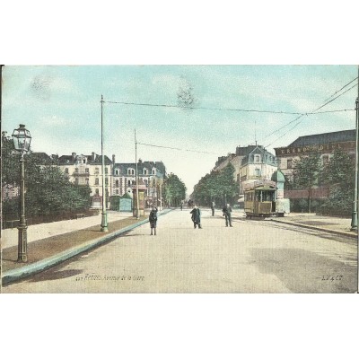 CPA: RENNES, Avenue de la Gare, vers 1900