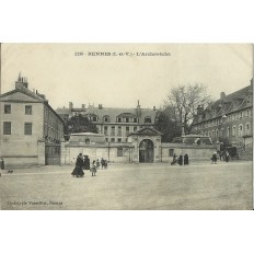 CPA: RENNES, L'ARCHEVECHE, vers 1900