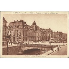 CPA: RENNES, HOTEL DES POSTES, vers 1950