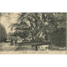 CPA: RENNES, Le Thabor - Le Jardin des Plantes, vers 1900