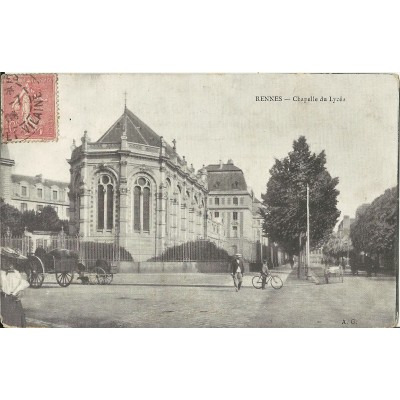 CPA: RENNES, Chapelle du Lycée, vers 1900