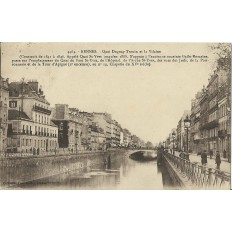 CPA: RENNES, QUAI DUGUAY-TROUIN, LA VILAINE, vers 1920