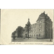 CPA: RENNES, LYCEE DE RENNES, FACADE PRINCIPALE, vers 1900