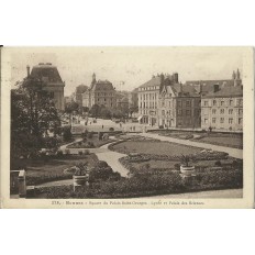 CPA: RENNES. SQUARE DU PALAIS ST-GEORGES, vers 1930