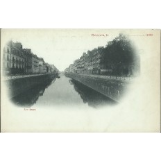 CPA: RENNES. LES QUAIS, vue des Années 1890