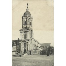 CPA: RENNES. EGLISE NOTRE-DAME, Années 1900.