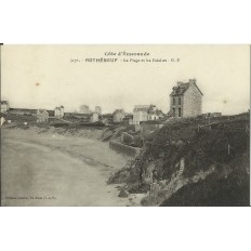 CPA: ROTHENEUF, La Plage et les falaises, vers 1900