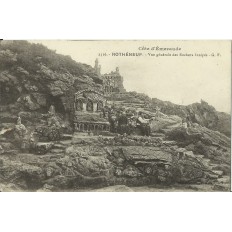 CPA: ROTHENEUF, Vue Générale des rochés sculptés, vers 1900