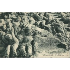 CPA: ROTHENEUF, rochers sculptés, LE GENERAL BOER, 1910