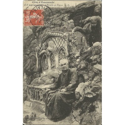 CPA: ROTHENEUF, rochers sculptés, L'HERMITE, 1900