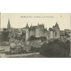 CPA: Vitré, LE CHATEAU, vu des Tertres Noirs, années 1900