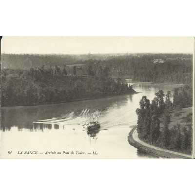 CPA: LA RANCE, L'ARRIVEE au Pont de Taden, vers 1910