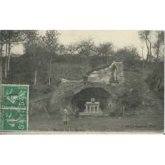 CPA: LES BORDS DE LA RANCE, La Grotte de la Souhaitier, vers 1910