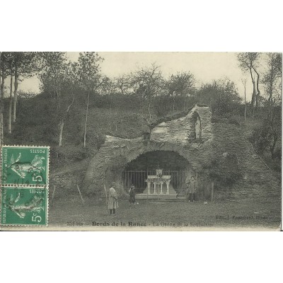 CPA: LES BORDS DE LA RANCE, La Grotte de la Souhaitier, vers 1910