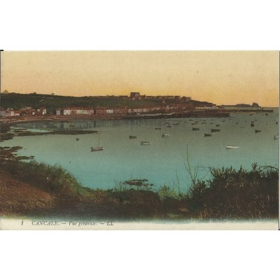 CPA: CANCALE, Vue Générale (colorisée), vers 1910