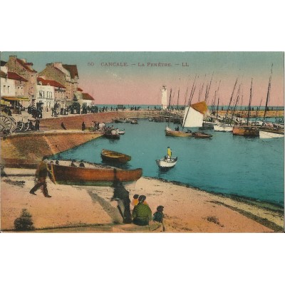 CPA: CANCALE, LA FENETRE, Animée (colorisée), années 1910