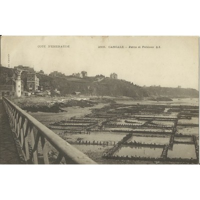 CPA: CANCALE, Parcs et Falaises, vers 1900