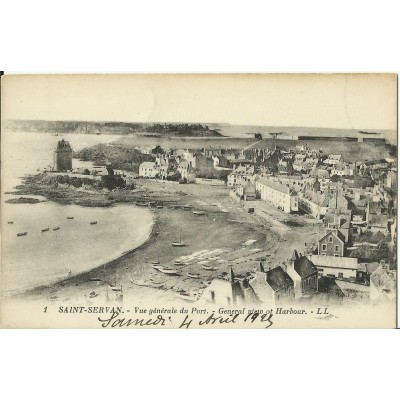 CPA: CANCALE, Vue Générale du Port, vers 1910