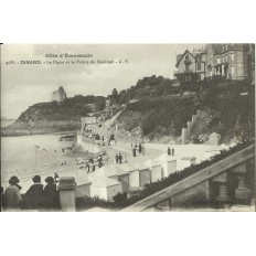 CPA: DINARD: La Digue et la Pointe du Moulinet, vers 1910