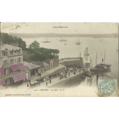 CPA: DINARD: LA CALE, ANIMEE, vers 1900