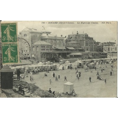 CPA: DINARD: Le HIGH-LIFE CASINO, 1910