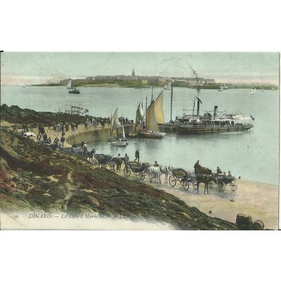 CPA: DINARD: Arrivée à La Cale, Années 1900.