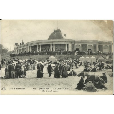 CPA: DINARD: LE GRAND CASINO (TRES ANIME), Années 1900